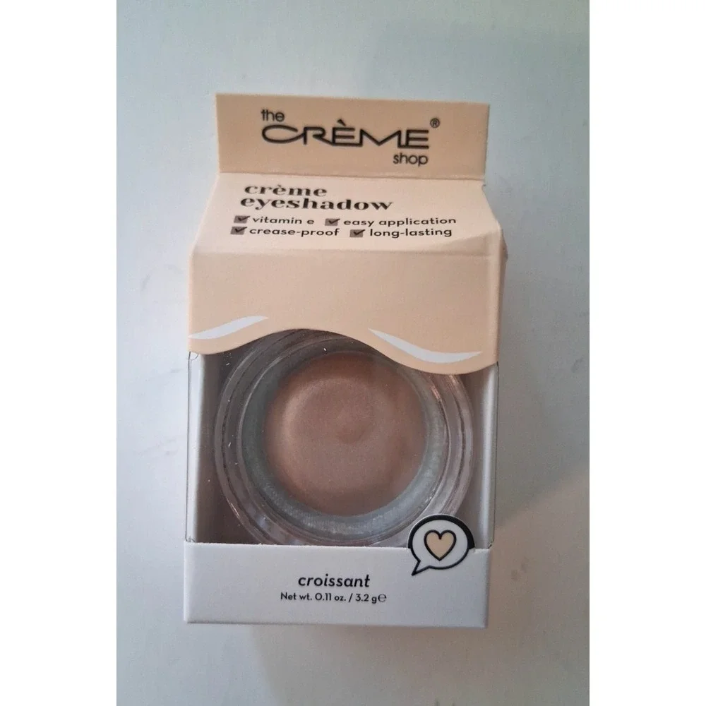 The Creme Shop Cream Eyeshadow (Croissant) Vit E Crease-Proof New